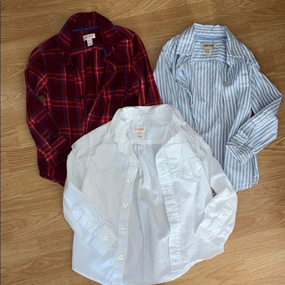 Boys 4/5T button-up shirts